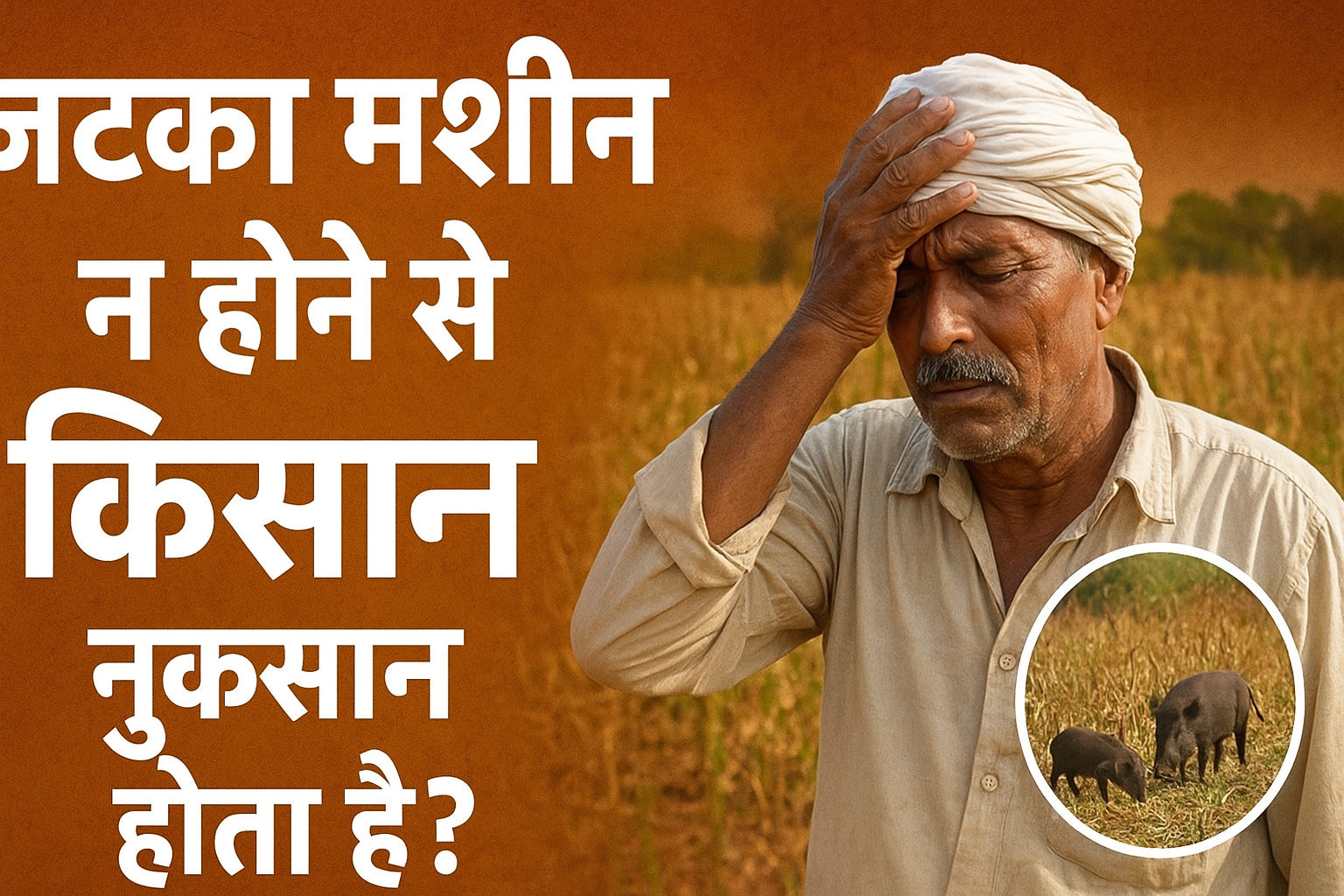 ज़टका मशीन न होने से किसानों को कितना नुकसान होता है?