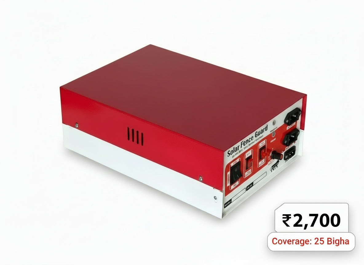 Red and white electronic device on a wooden surface with a blurred background